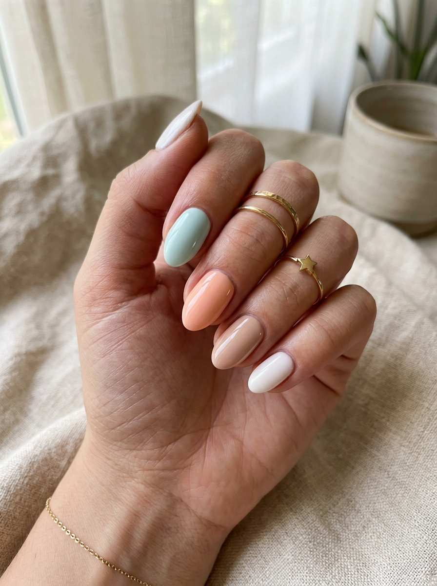 White Line Nude Nails als Summer Nail Inspo Inspiration 2026
